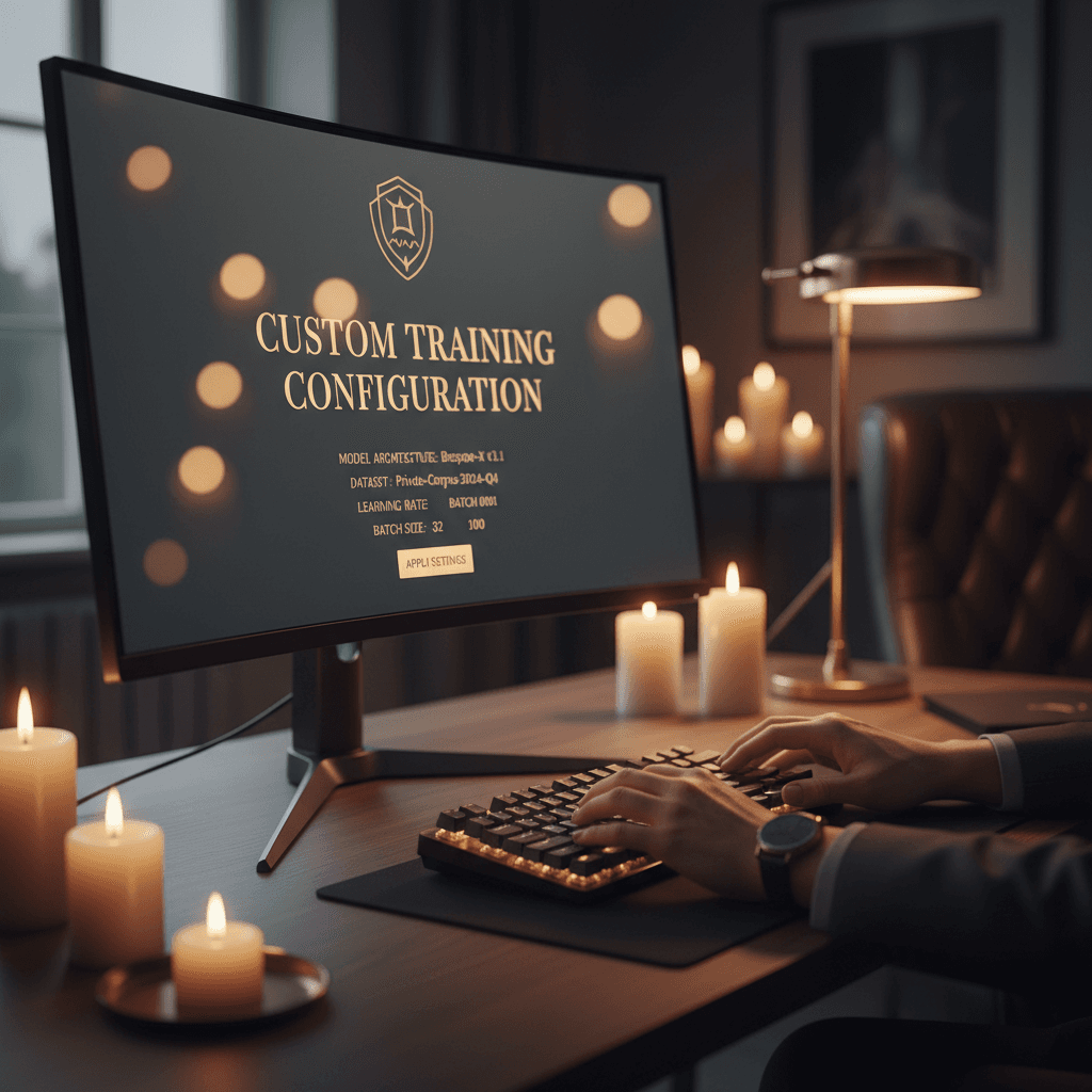 Configuración personalizada de agente cognitivo en interfaz premium